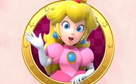Así lucia Peach en sus primera ilustraciones