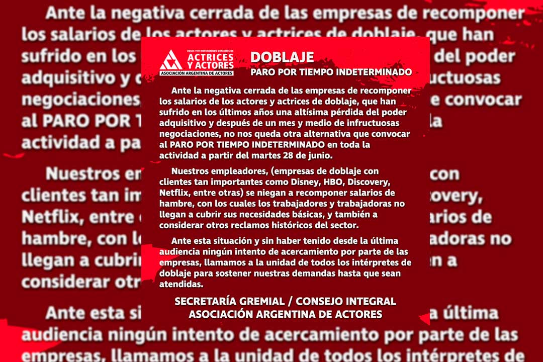 Doblaje Argentina