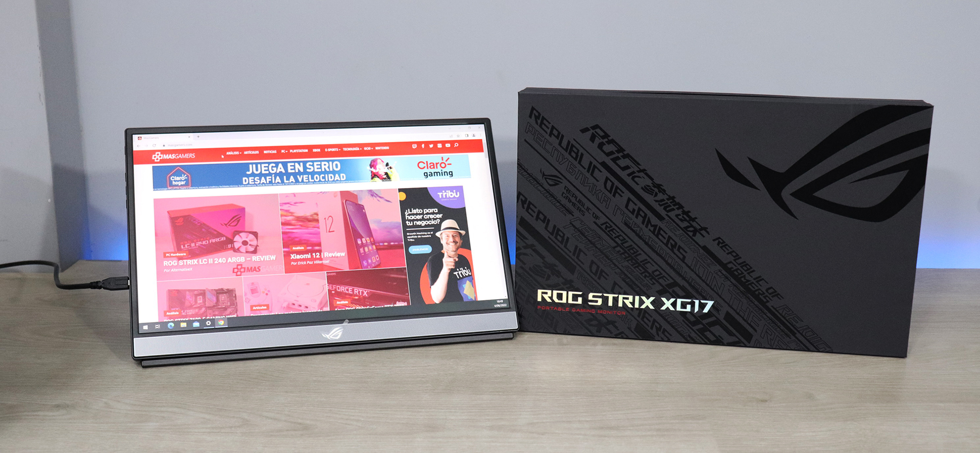 Imagen de ROG STRIX XG17AHPE – Review