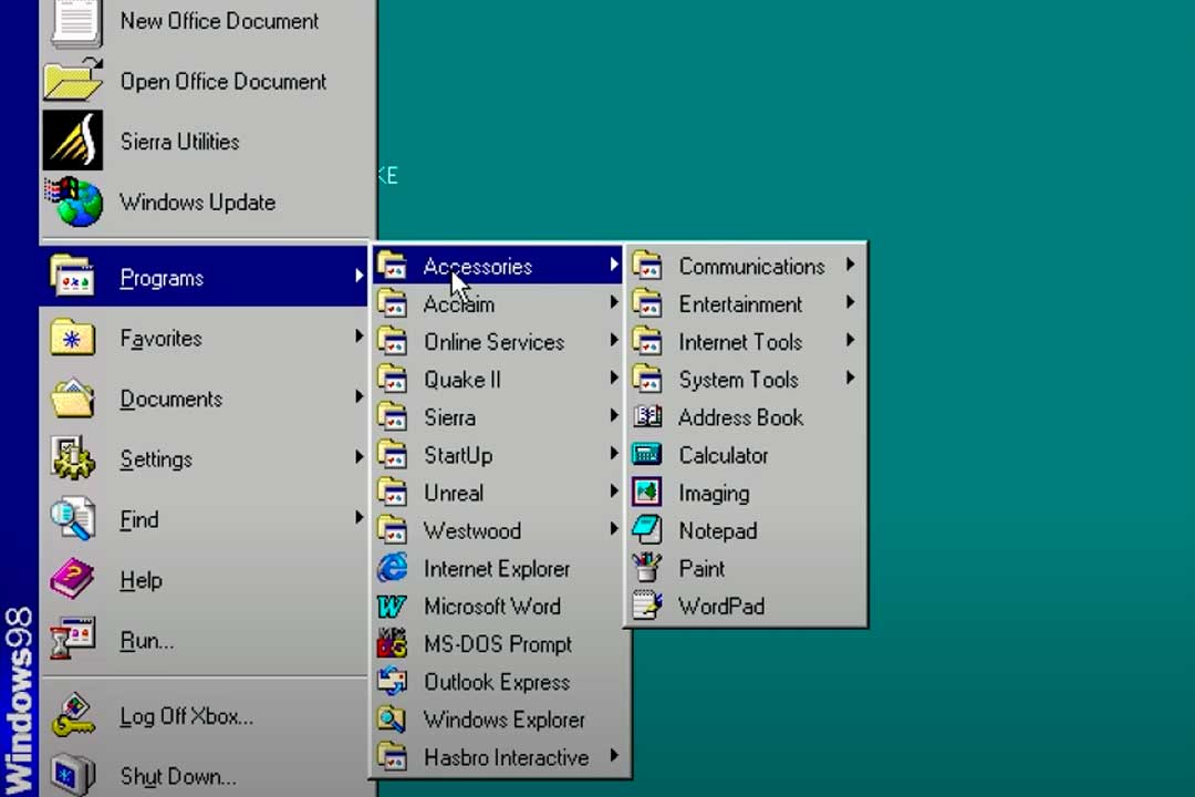 Windows 98 Xbox Series S