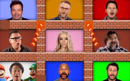 Mira al cast de la película de Super Mario cantar el tema principal en TV