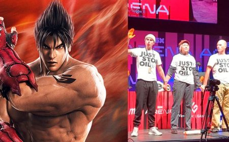 Ambientalistas irrumpieron torneo de Tekken 7 pintando monitores
