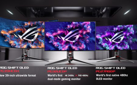 ASUS y Republic of Gamers presentaron una innovadora gama de monitores en CES 2024