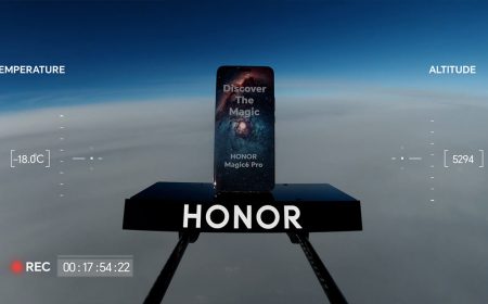El HONOR Magic6 Pro, equipado con la batería HONOR Silicon-Carbon, fue llevado a las gélidas altitudes de la estratósfera