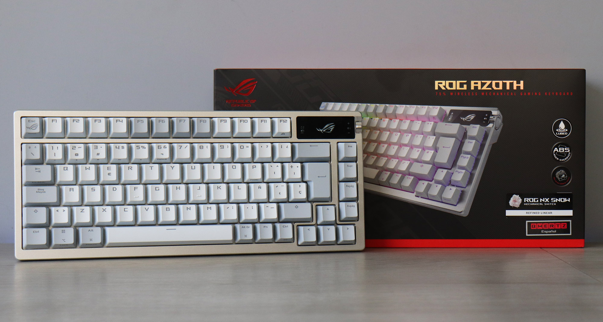 Imagen de ASUS ROG AZOTH WHITE – REVIEW