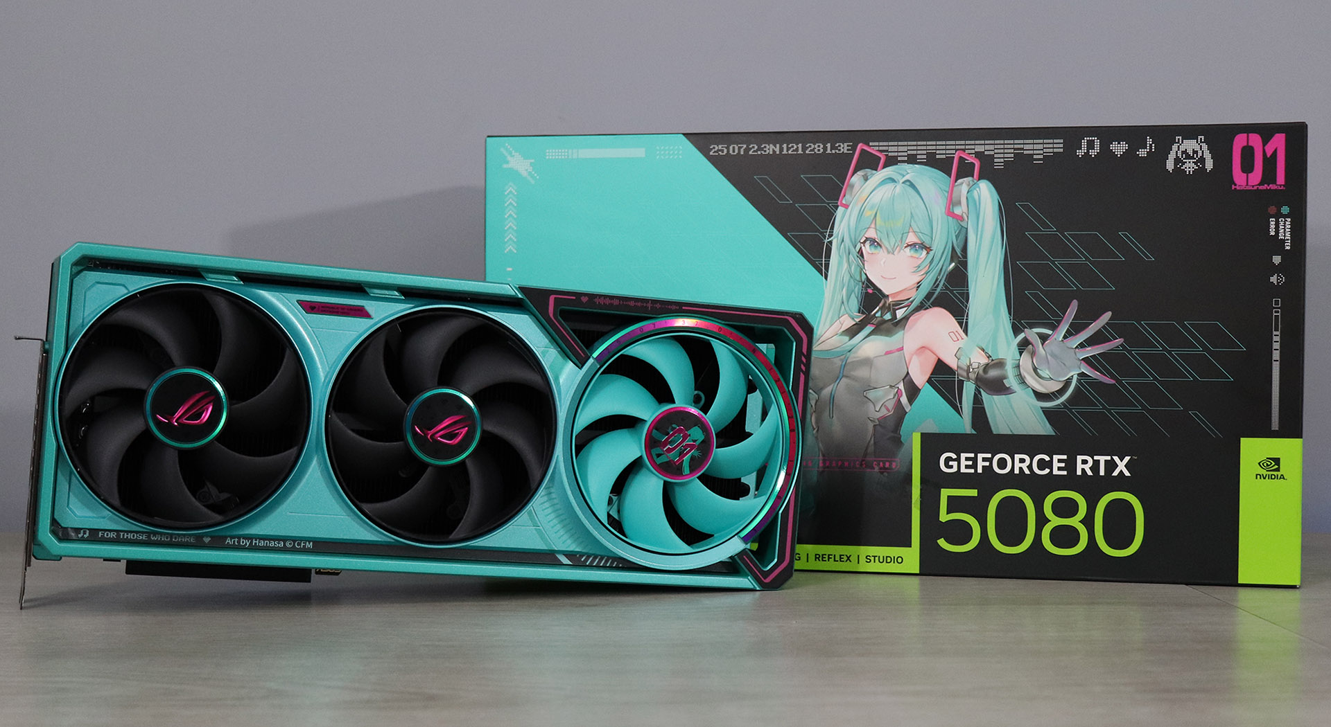 Imagen de ASUS ROG ASTRAL RTX 5080 HATSUNE MIKU - REVIEW